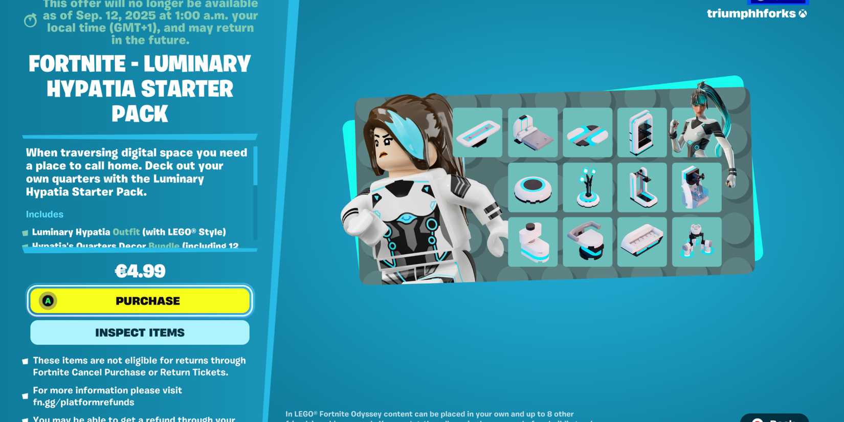 Luminary Hypatia LEGO Starter purchase fortnite