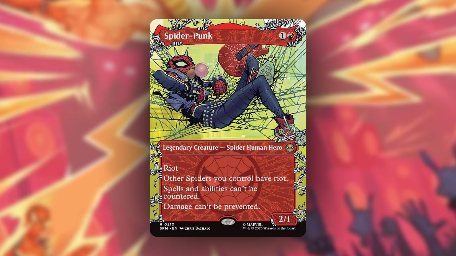spider punk mtg card FOIL SPIDER-PUNK Marvel's Spider-man SPM Magic MTG MINT CARD