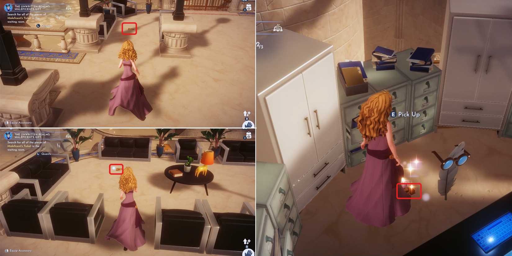 maleficent ticket pieces location in ddv disney dreamlight valley