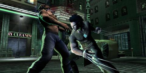 Wolverine fighting Johnny Ohm in Marvel Nemesis: Rise Of The Imperfects