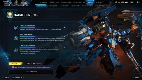 Matrix Contract Battle Pass Mecha Break