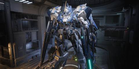 Mecha BREAK Alysnes in hangar