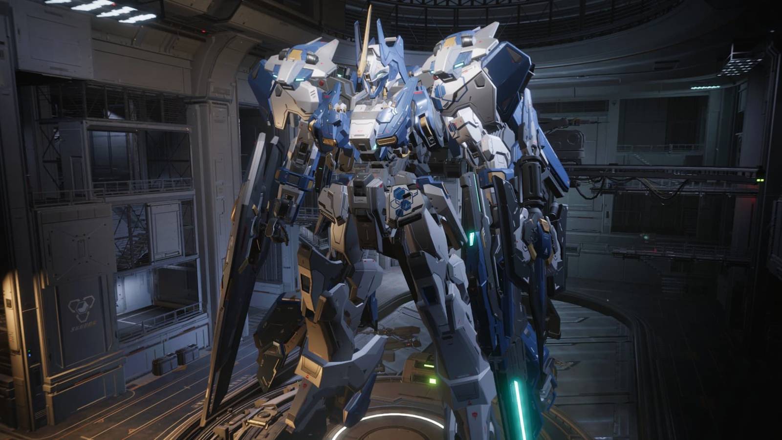 Mecha BREAK Alysnes in hangar