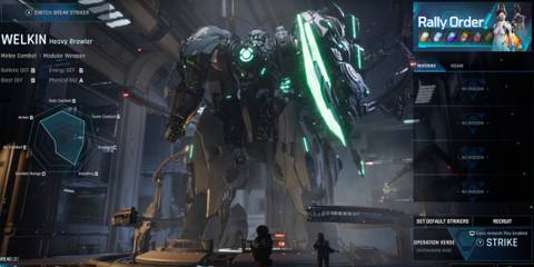 Mecha Break terminal screen