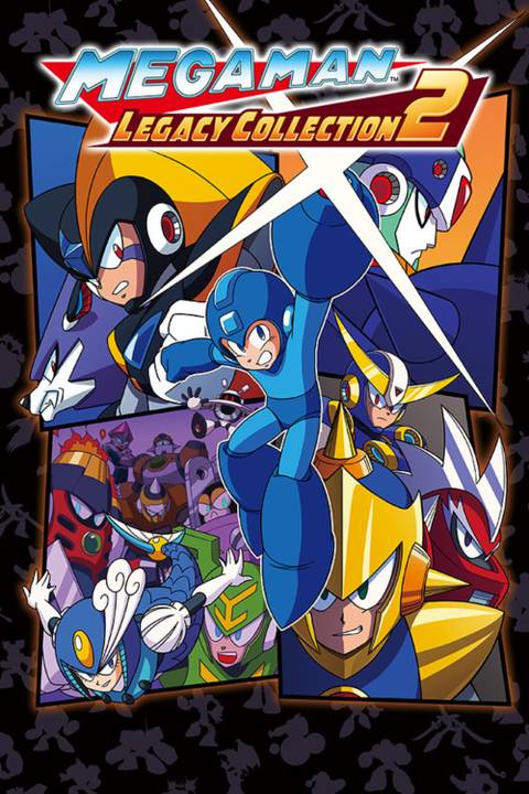 Mega Man Legacy Collection 2 video game cover art tag