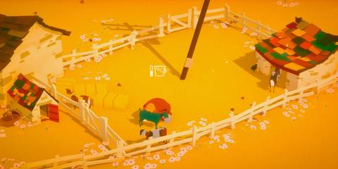 Milking a cow in The Stillness of the Wind