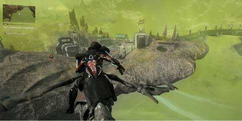 Flying over Primrose village.