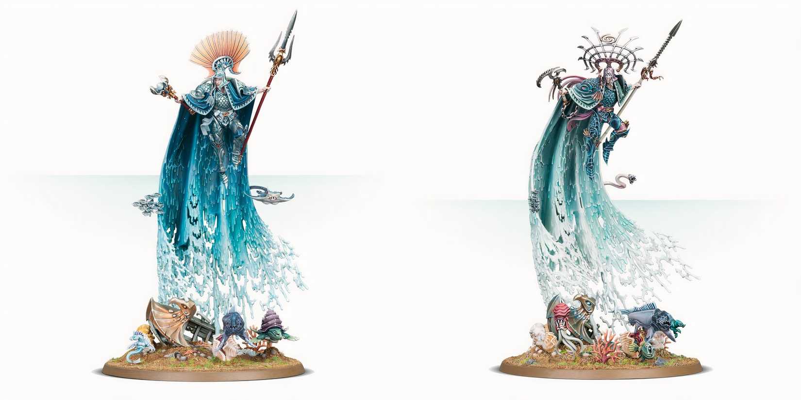 Warhammer Age of Sigmar: 10 Most Expensive Order Miniatures miniatures of aspects of the sea and storm