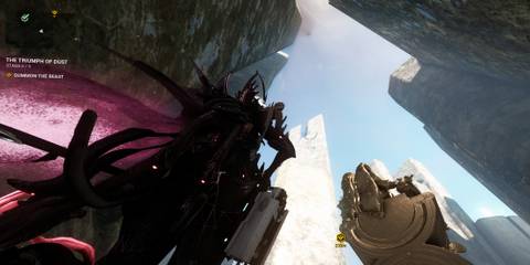 Aiming at highest point in isleweaver tower. 