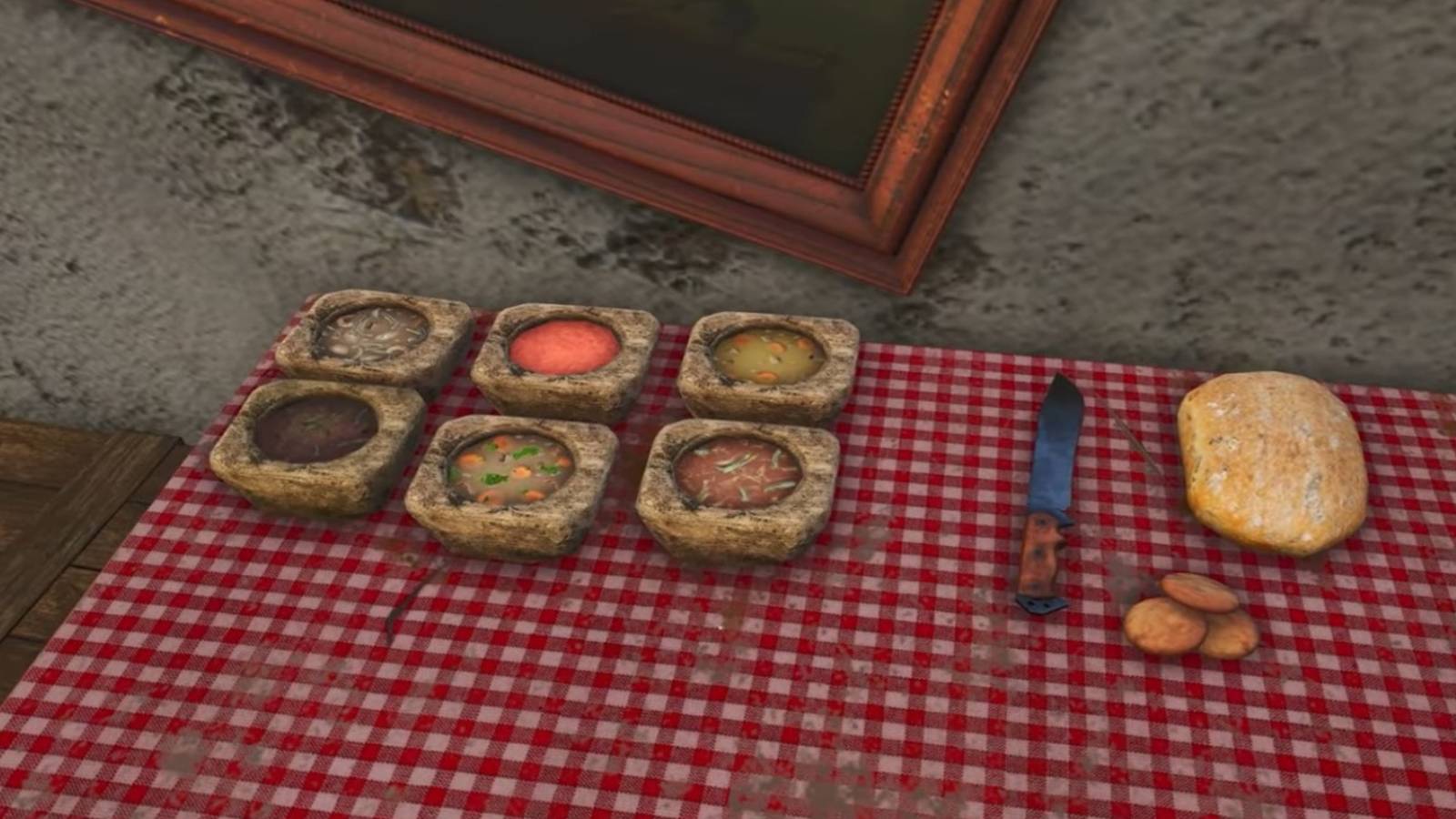 SCUM best foods for muscle featured image soups on a table