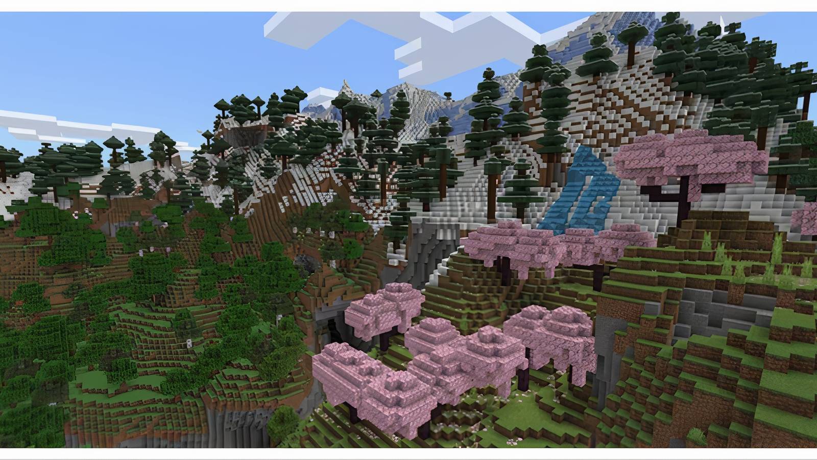 a generated world from minecraft