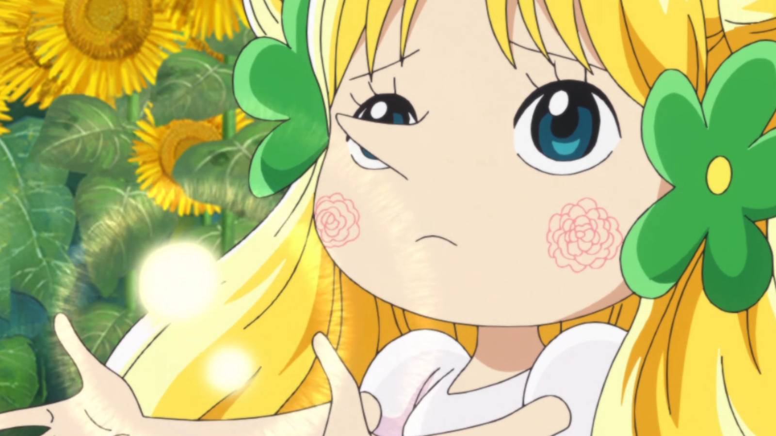 Mansherry using her healing powers