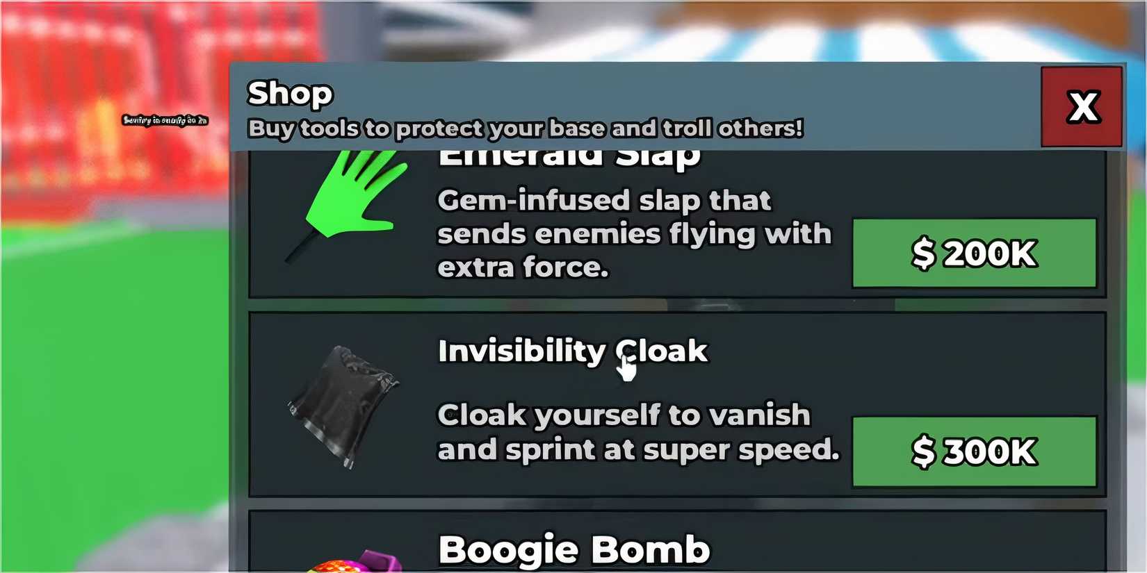 Invisibility Cloak - Steal A Brainrot