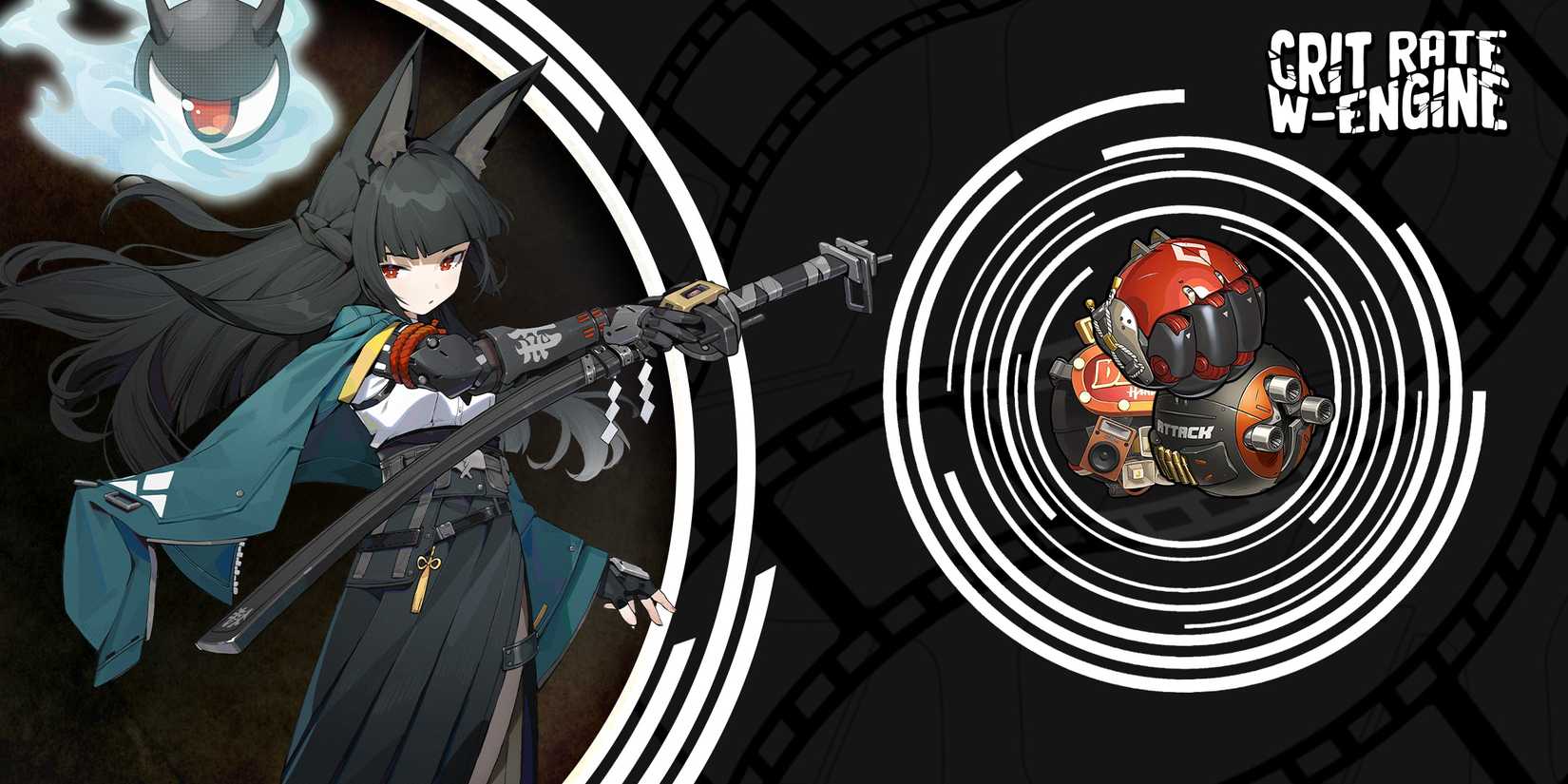 miyabi using any crit rate w-engine in zenless zone zero