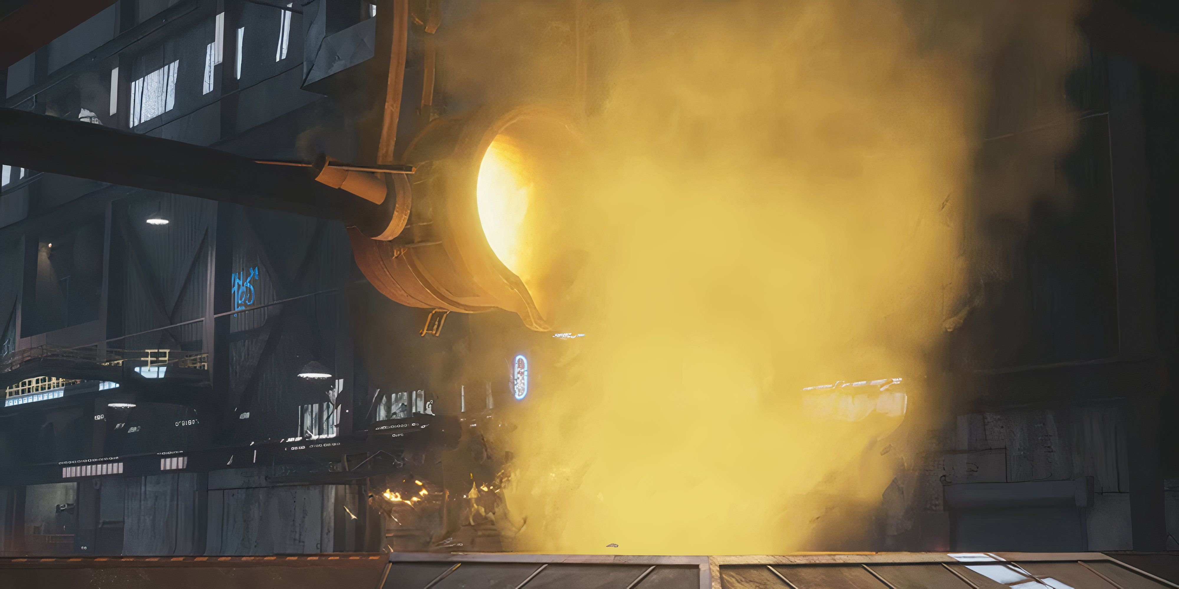 The melted bucket of THPS 3+4 foundry