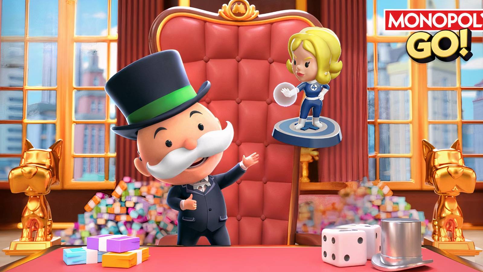 Monopoly GO Invisible Woman Token