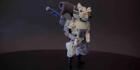 Monster Hunter Fan Shows Off Stunning LEGO Palico