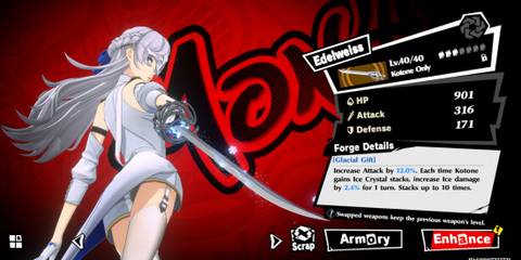 Mont wielding Edelweiss in P5X