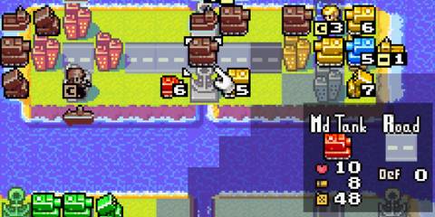 Moving on a map in Advance Wars (GBA)