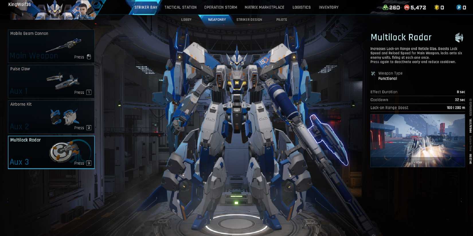 Multirock Radar Aquila - Mecha Break