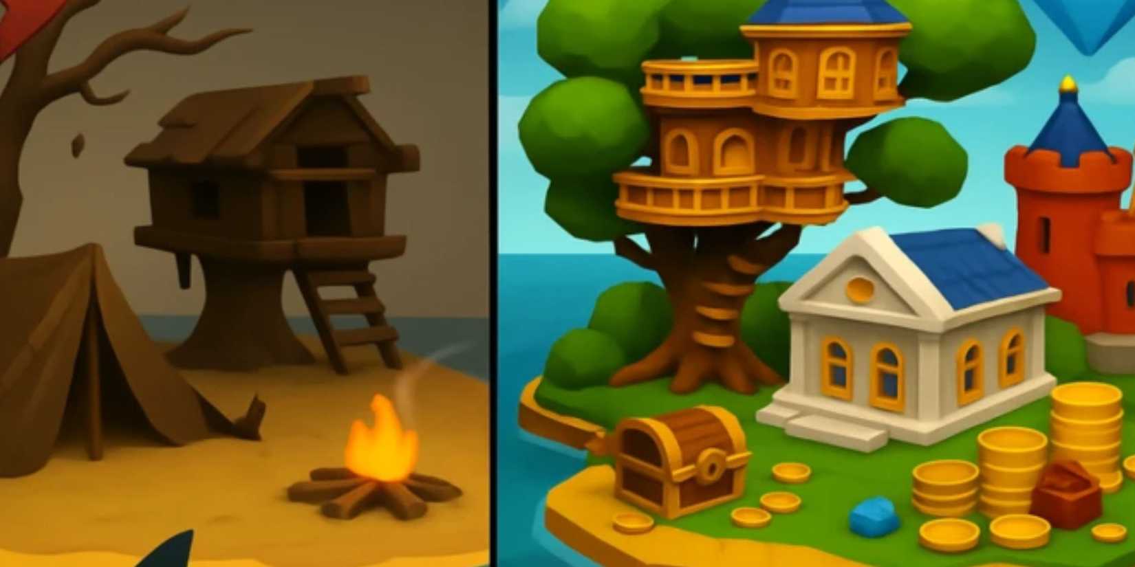 My Dream Island houses