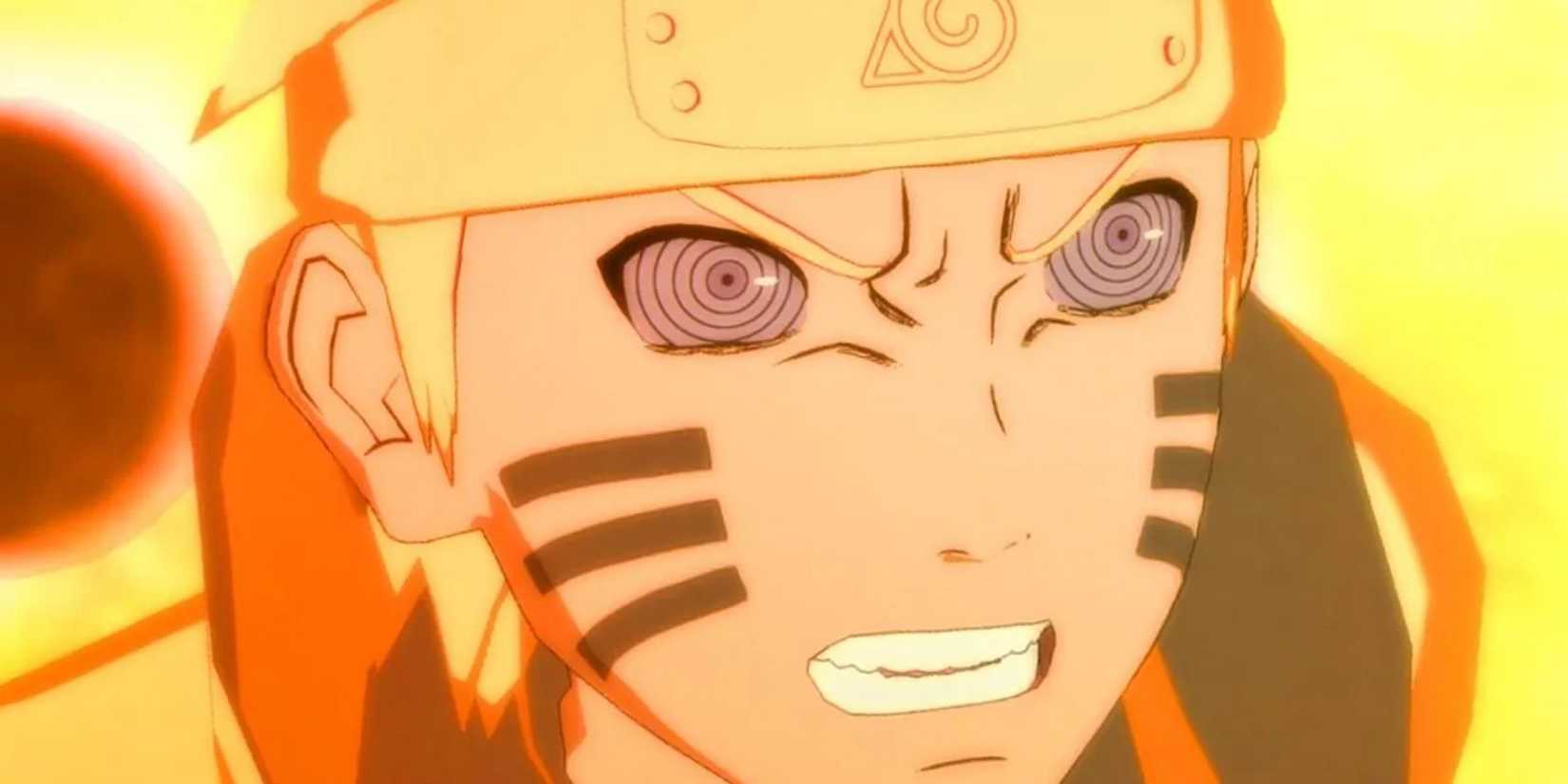 picture: naruto with the rinnegan in a game.