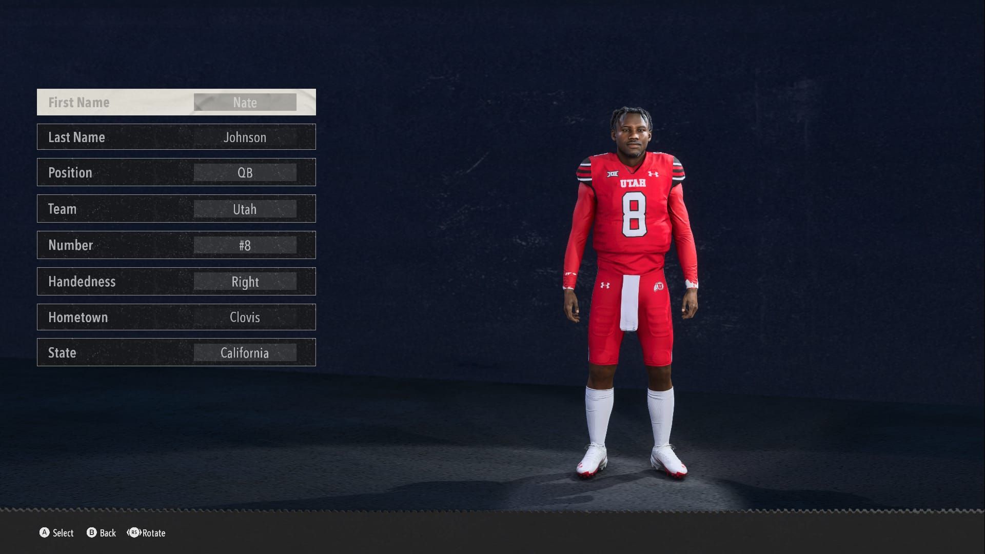 Nate Johnson schnellster QB im College Football 26