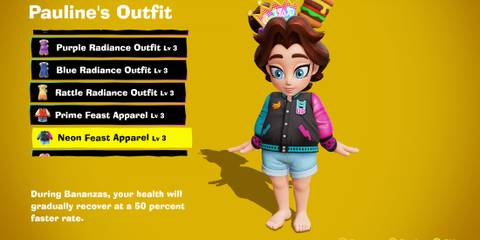 Neon Feast Apparel costume in Donkey Kong Bananza