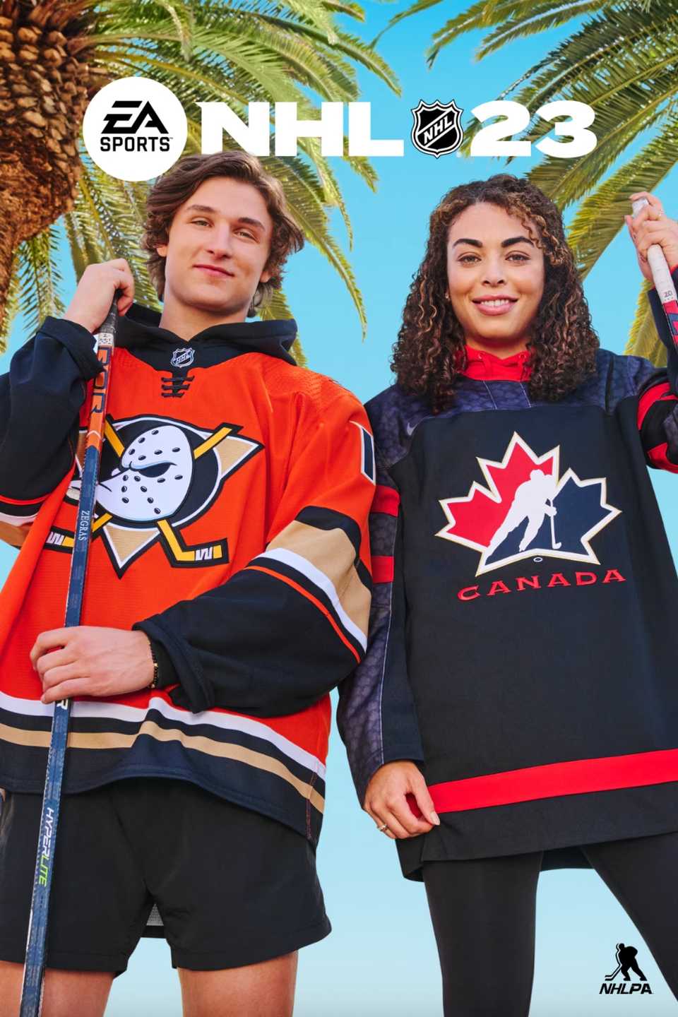 NHL 23 video game cover art tag