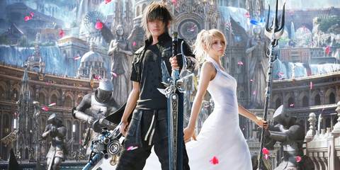 Noctis and Lunafreya in Final Fantasy 15