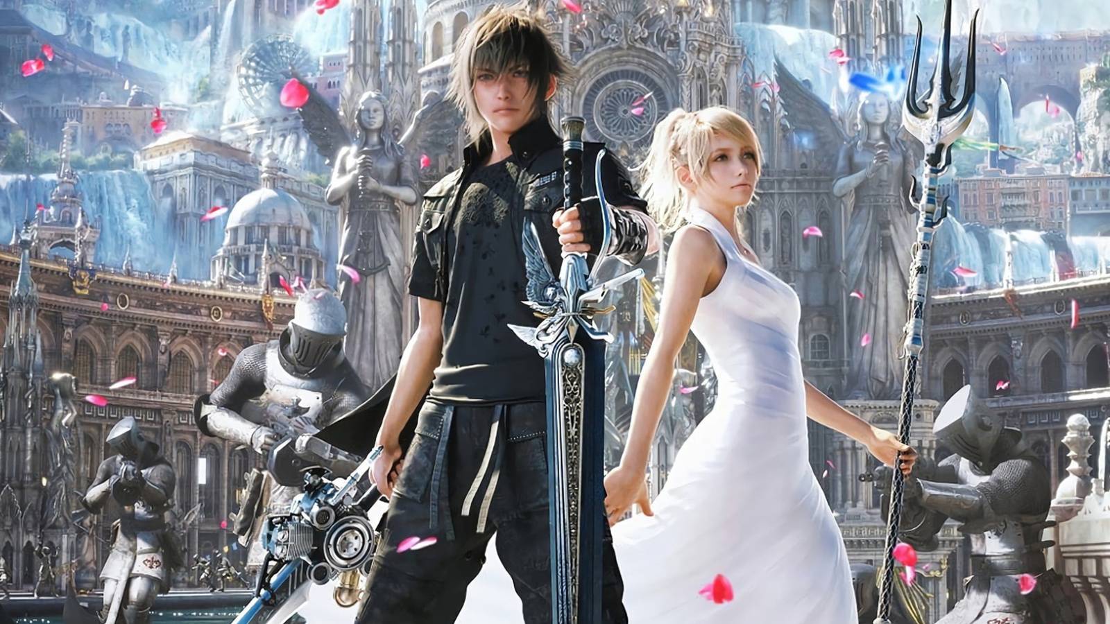 Noctis and Lunafreya in Final Fantasy 15