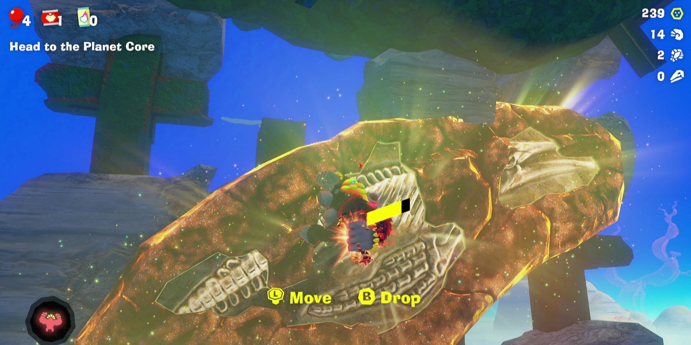 obtain Lagoon Layer Whale Fossil Location in Donkey Kong Bananza