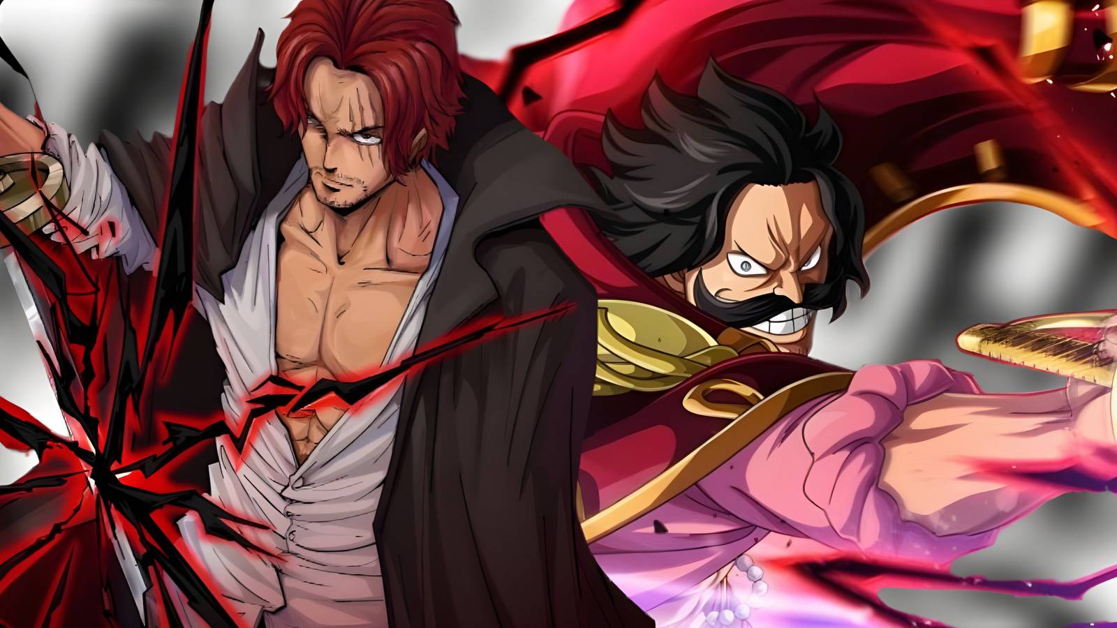 One Piece New Haki Shanks Roger Rocks