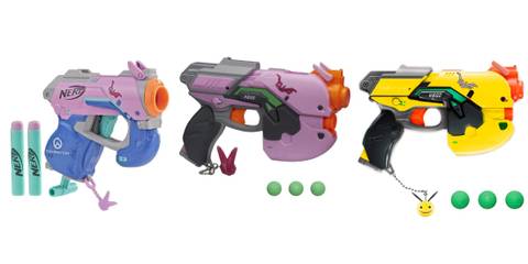 overwatch nerf guns d.va b.va