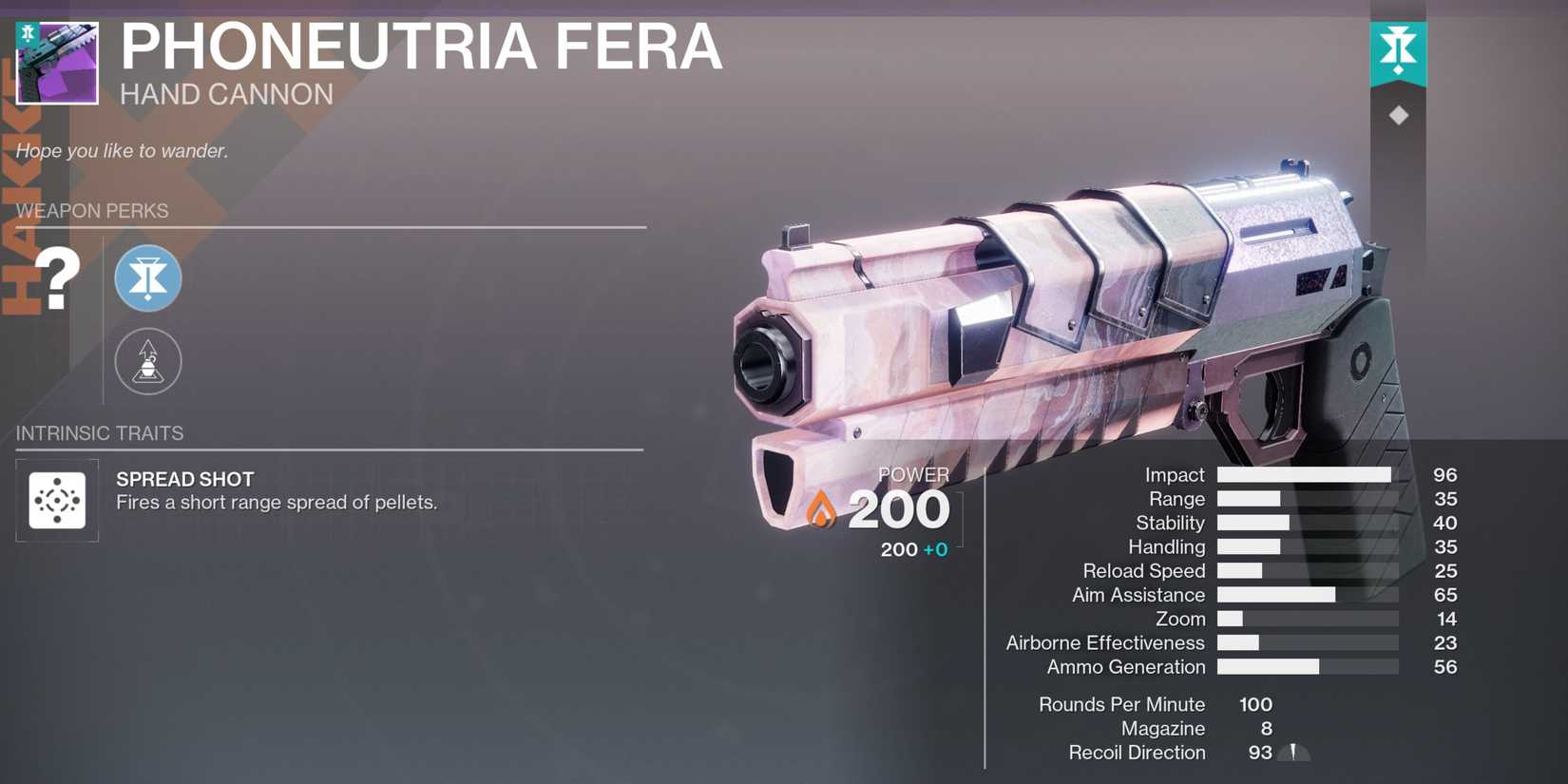 Phoneutria Fera perks