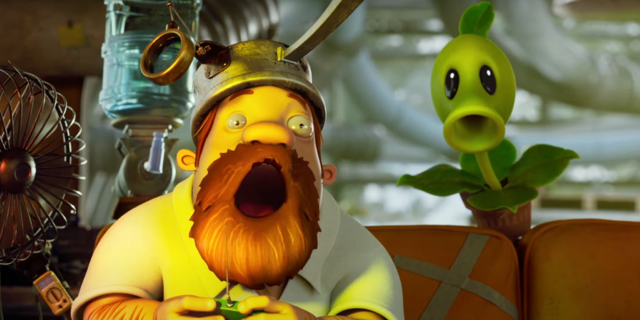 Plants vs Zombies Restant Trailer Crazy Dave and Peashooter