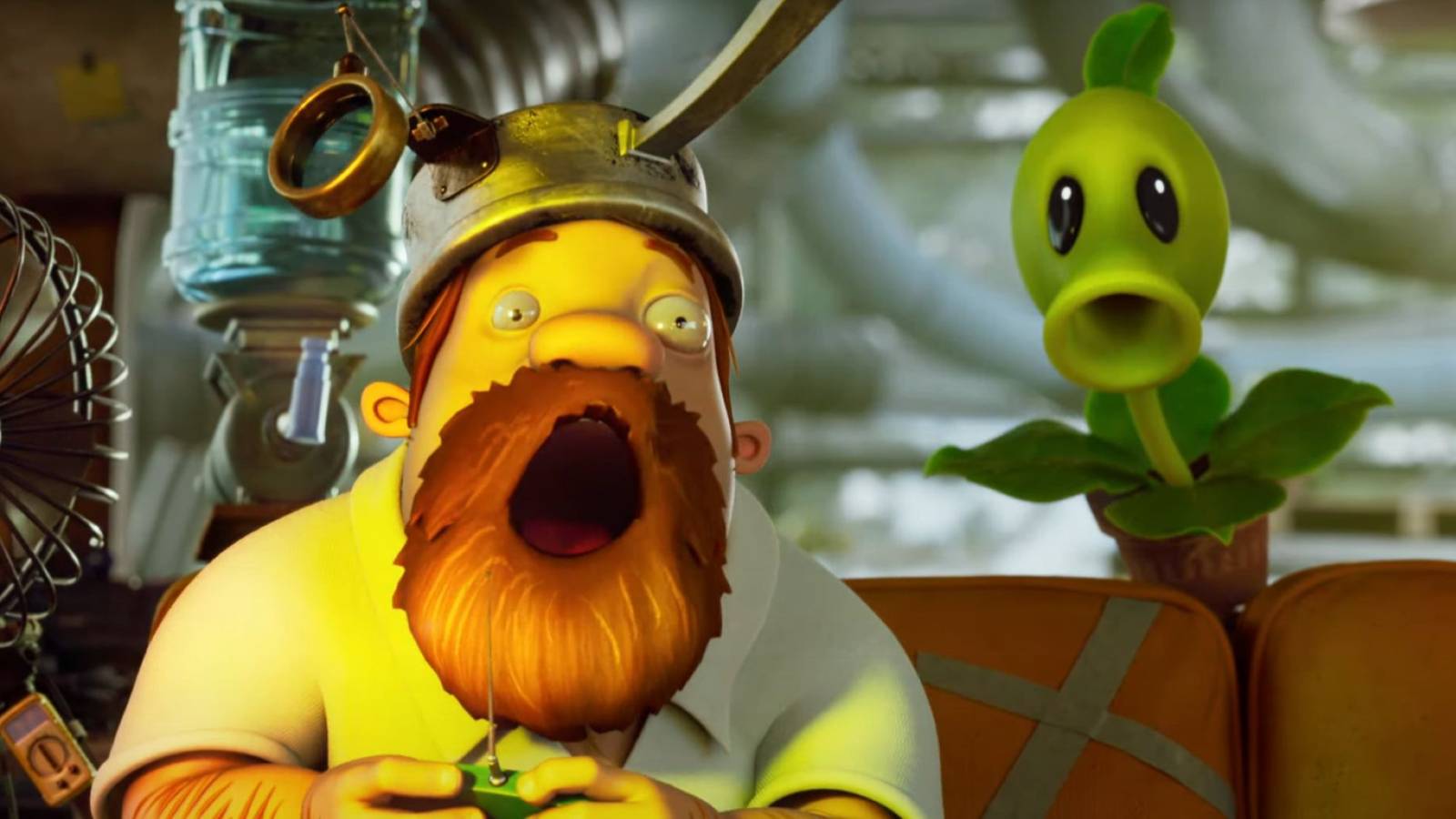 plants vs zombies replanted trailer crazy dave and peashooter