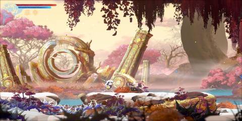 Player Attacking An Armored Enemy In Afterimage