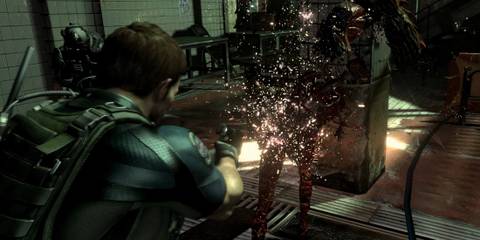 Playing as Chris in Resident Evil 6