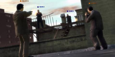 Playing multiplayer in Grand Theft Auto 4 (PS3)