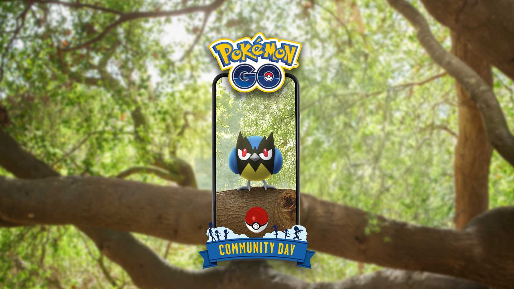 Pokemon GO August 2025 Community Day Rookidee key art graphic official by Niantic