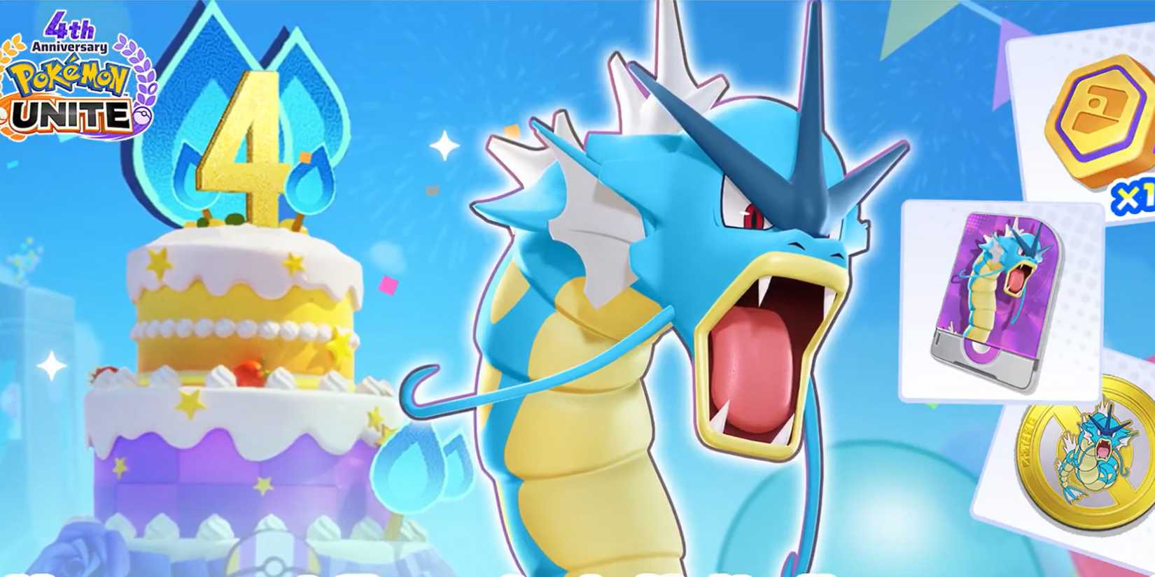 pokemon unite anniversary cake