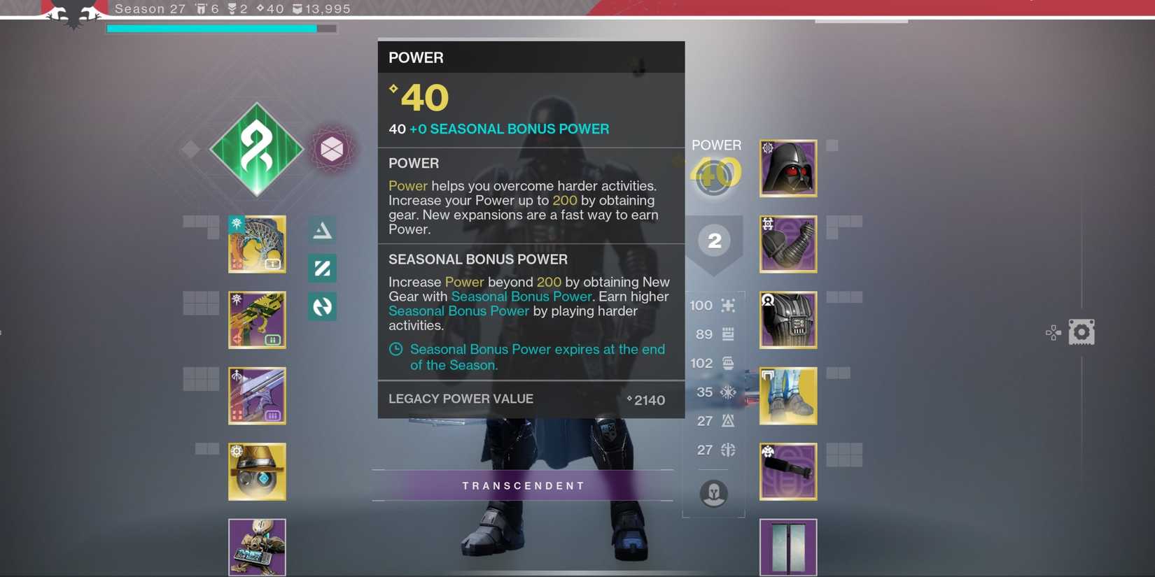 power level in The Edge of Fate