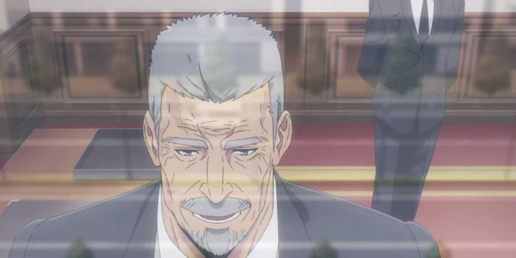 President Go Gunghee talking with Woo Junchil in his office - Solo Leveling