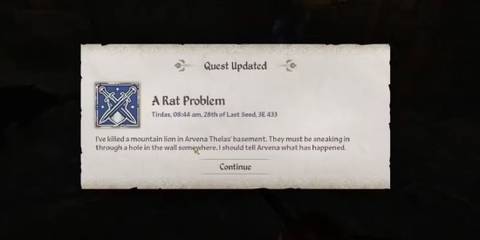 rat problem quest in Oblivion Remastered