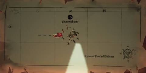 Reaper flag map marker in Sea of Thieves