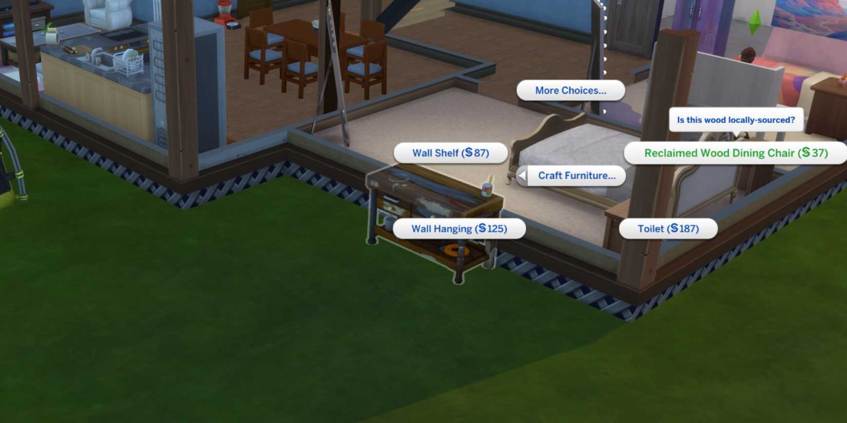 Reclaimed Wood Dining Chairs the sims 4