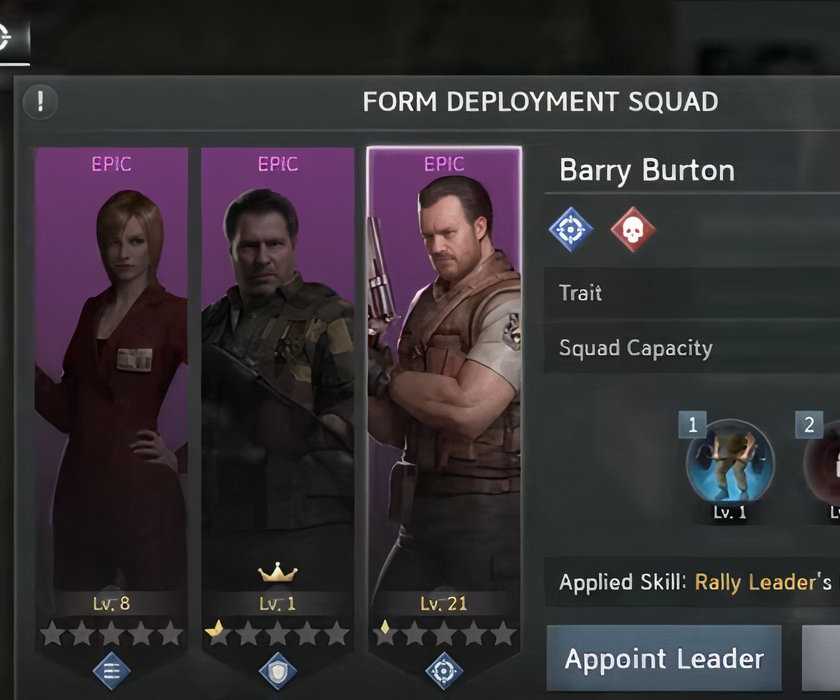 Tim Resident Evil Survival Unit