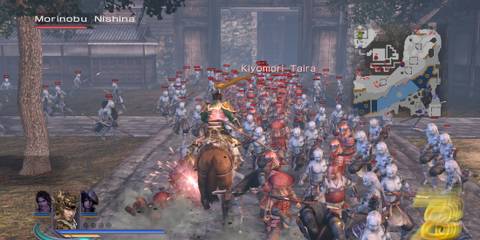 Riding a horse in battle in Warriors Orochi 3