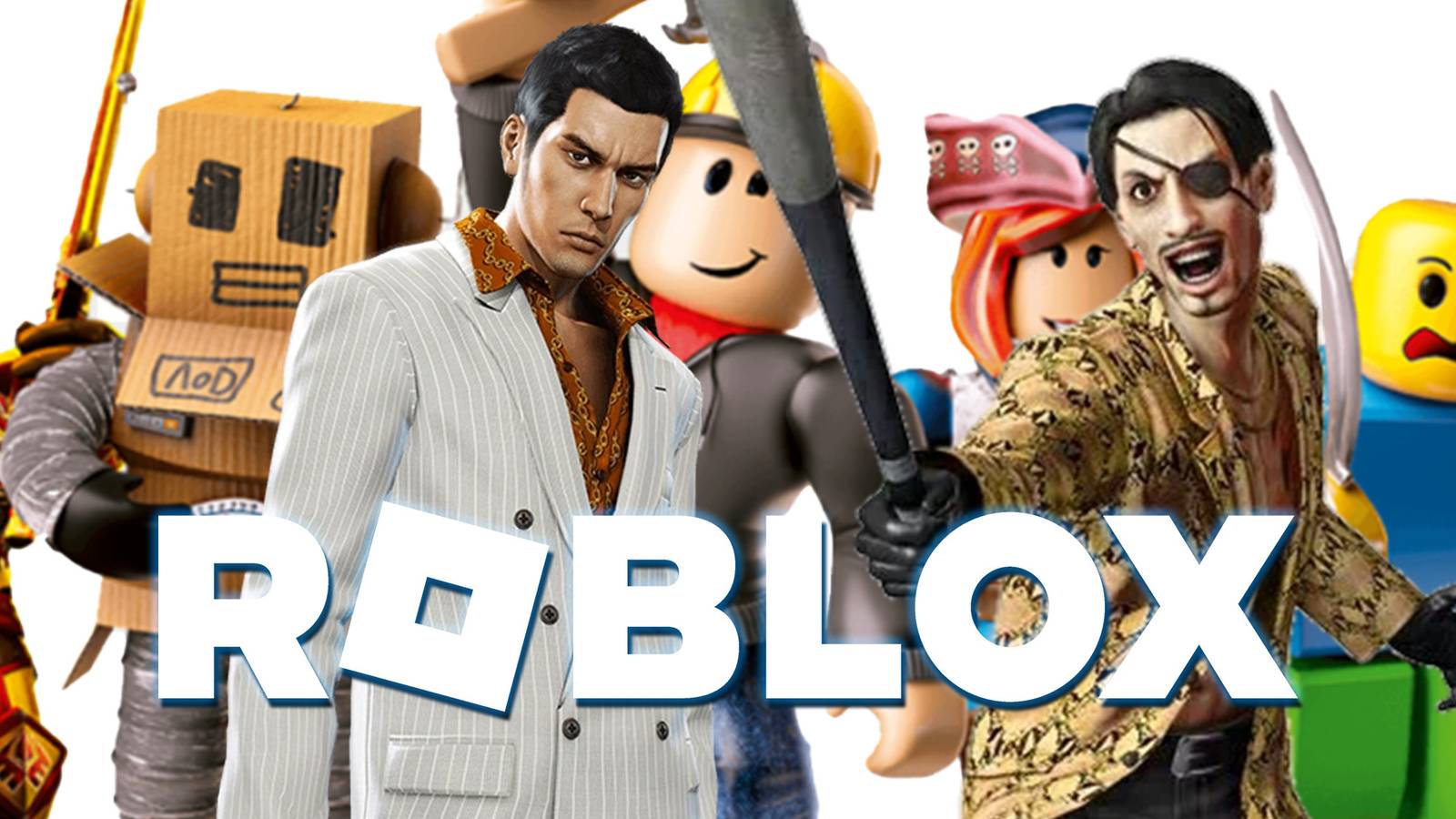 Roblox characters Yakuza Goro Majima Kazuma Kiryu Like a Dragon